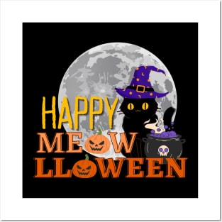 Happy meowlloween Posters and Art